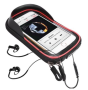 Bicycle bag with a phone case / bicycle bag B-SOUL - red