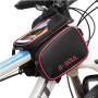 Bicycle bag with a phone case / bicycle bag B-SOUL - red