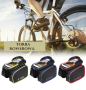 Bicycle bag with a phone case / bicycle bag B-SOUL - red