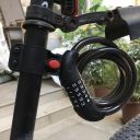 Bicycle lock with a code, code - black, long 120 cm