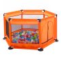 Big dry pool playpen for balls - orange