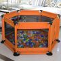 Big dry pool playpen for balls - orange