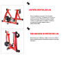 Bike holder, Bike trainer - Red
