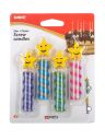 Birthday candles Star and Flame 4pcs MY PARTY