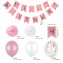 Birthday decoration for a girl - pink