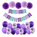 Birthday decoration - purple