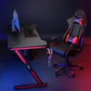 Biurko gamingowe z podświetleniem LED RGB 100 x 60