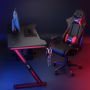 Biurko gamingowe z podświetleniem LED RGB 100 x 60