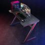 Biurko gamingowe z podświetleniem LED RGB 140 x 60