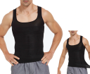 Black XL undershirt - modeling and slimming - strengthening the muscles of the spine