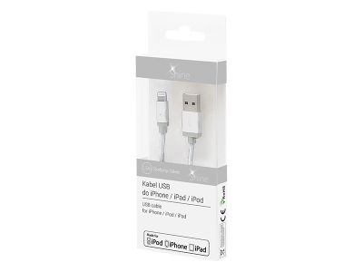 BLOW 66-105# USB cable 1 m USB 2.0 USB A USB C/Lightning White