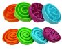 Bowl to slow down dog / cat food - blue