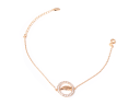 Bracelet Celebrity Xuping feather - gold
