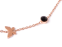 Bransoletka Celebrytka Xuping motylki - rose gold