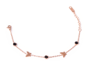 Bransoletka Celebrytka Xuping motylki - rose gold