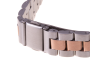 Bransoletka pasek Xiaomi Mi Band 3/ Xiaomi Mi Band 4 - srebrno rose gold