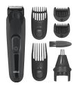 Braun 6-in-1 MGK3220 Men Beard Trimmer, Face, Ear & Nose Trimmer & Hair Clipper, Black