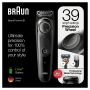 Braun Beard Trimmer BT5242 Men Trimmer & Hair Clipper, 39 Length Settings, Black/Grey