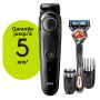 Braun Beard Trimmer BT5242 Men Trimmer & Hair Clipper, 39 Length Settings, Black/Grey
