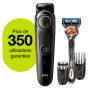 Braun Beard Trimmer BT5242 Men Trimmer & Hair Clipper, 39 Length Settings, Black/Grey