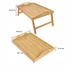 Breakfast table for bed, bamboo tray
