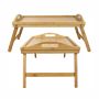 Breakfast table for bed, bamboo tray