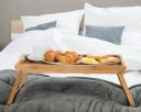 Breakfast table for bed, bamboo tray