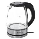 BROCK WK 2102 BK electric kettle 1.7 L 2200 W Silver, Black