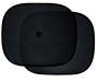 Buttocks (2 pcs) for car sun protection - black