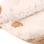 Buttoned sleeping bag for trolley - cream color