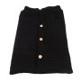 Buttoned trolley sleeping bag - black