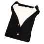 Buttoned trolley sleeping bag - black
