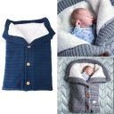  Buttoned trolley sleeping bag - dark blue