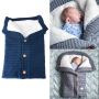  Buttoned trolley sleeping bag - dark blue