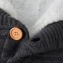 Buttoned trolley sleeping bag - dark gray