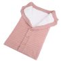 Buttoned trolley sleeping bag - dirty pink