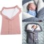 Buttoned trolley sleeping bag - dirty pink