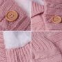 Buttoned trolley sleeping bag - dirty pink