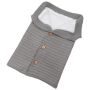 Buttoned trolley sleeping bag - gray