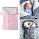 Buttoned trolley sleeping bag - pink