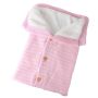 Buttoned trolley sleeping bag - pink