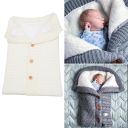 Buttoned trolley sleeping bag - white
