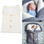 Buttoned trolley sleeping bag - white