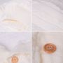 Buttoned trolley sleeping bag - white
