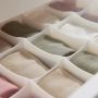 Cabinet with drawers for linen - green, 3 drawers