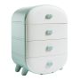 Cabinet with drawers for linen - green, 4 drawers