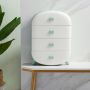 Cabinet with drawers for linen - green, 4 drawers