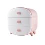Cabinet with drawers for underwear - pink, 3 drawers