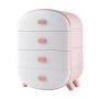 Cabinet with drawers for underwear - pink, 4 drawers