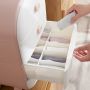 Cabinet with drawers for underwear - pink, 4 drawers